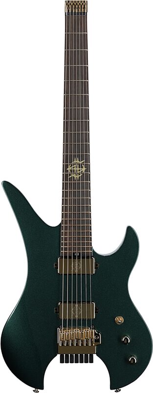 open zoom image for Schecter Synyster Gates 7 Headless Electric Guitar, 7-String, Oak Green Metallic, Full Straight Front