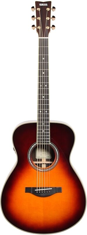 open zoom image for Yamaha LS-TA TransAcoustic Acoustic-Electric Guitar (with Gig Bag), Brown Sunburst, Full Straight Front