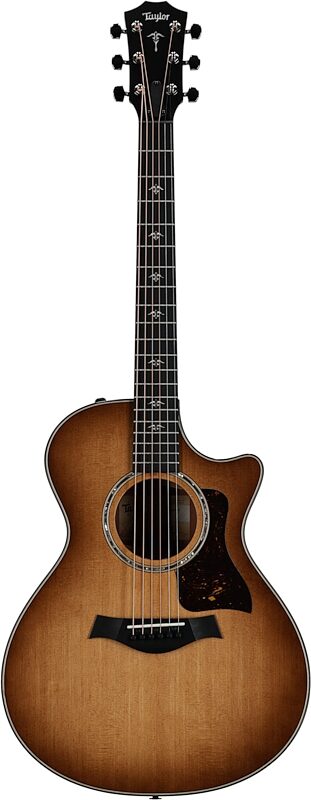 open zoom image for Taylor 512ce Grand Concert Acoustic-Electric Guitar (with Case), Urban Iron Bark, Full Straight Front