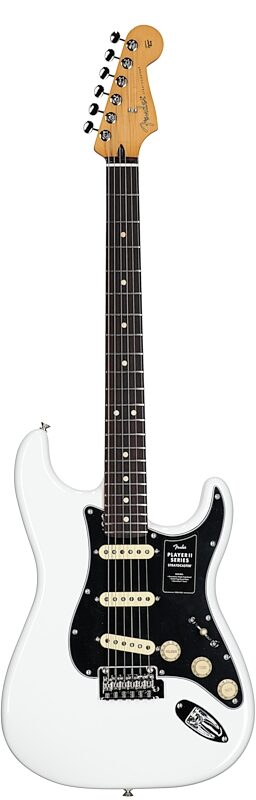 open zoom image for Fender Player II Stratocaster Electric Guitar, with Rosewood Fingerboard, Polar White, Full Straight Front