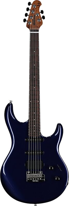open zoom image for Ernie Ball Music Man Luke 4 HSS Electric Guitar, Butane Blue, Rosewood Fretboard, Full Straight Front