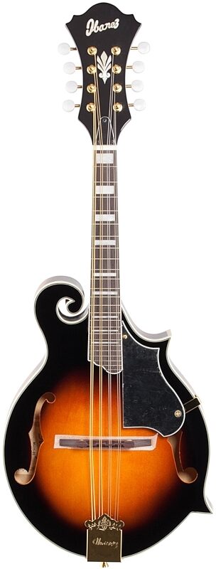 open zoom image for Ibanez M522S F-Style Mandolin, Brown Sunburst, Full Straight Front