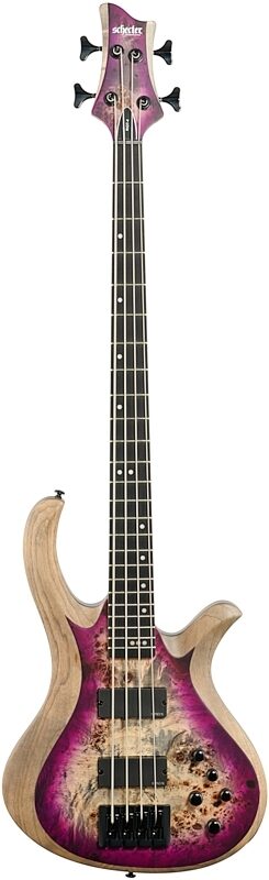 open zoom image for Schecter Riot-4 Electric Bass, Satin Aurora Burst, Full Straight Front