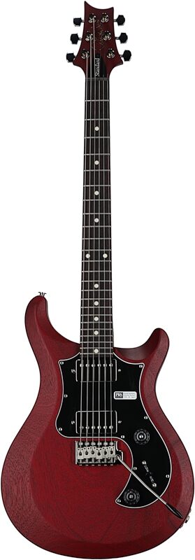 open zoom image for PRS Paul Reed Smith S2 Standard 24 Satin Pattern Thin Electric Guitar (with Gig Bag), Vintage Cherry, Full Straight Front