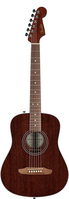 open zoom image for Fender California Standard Redondo Mini Acoustic Guitar (with Gig Bag), Natural, Full Straight Front