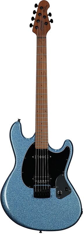 open zoom image for Sterling by Music Man Ryan "Fluff" Bruce StingRay Electric Guitar, Amana Boat Blue, Roasted Maple Fretboard, Open Box (Very Good), Full Straight Front
