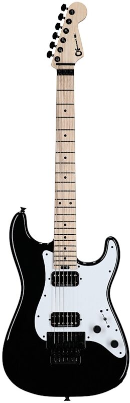 open zoom image for Charvel Pro-Mod So-Cal Style 1 HH FR M Electric Guitar, Maple Fingerboard, Black, Full Straight Front