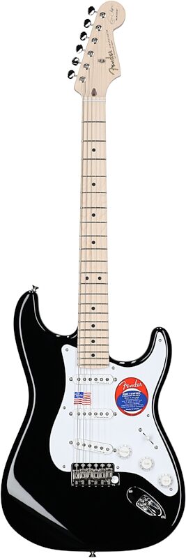 open zoom image for Fender Eric Clapton Artist Series Stratocaster (Maple with Case), Black, Full Straight Front