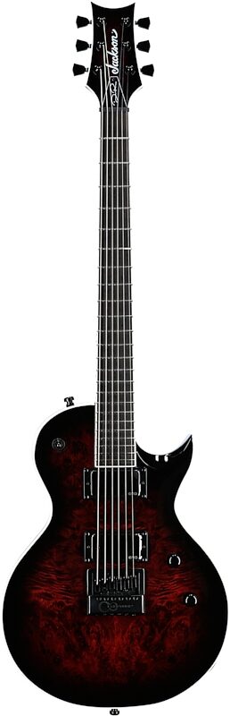 open zoom image for Jackson Pro Series Diamond Rowe Monarkh Electric Guitar (with Gig Bag), Dark Rose, Full Straight Front