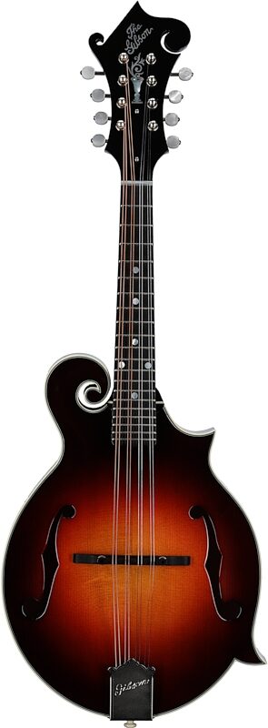 open zoom image for Gibson Custom F-5G Mandolin (with Case), Dark Burst, Full Straight Front
