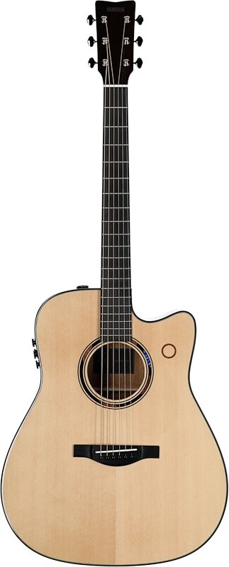 open zoom image for Yamaha TAG3 C TransAcoustic Dreadnought Acoustic-Electric Guitar (with Bag), Natural, Full Straight Front