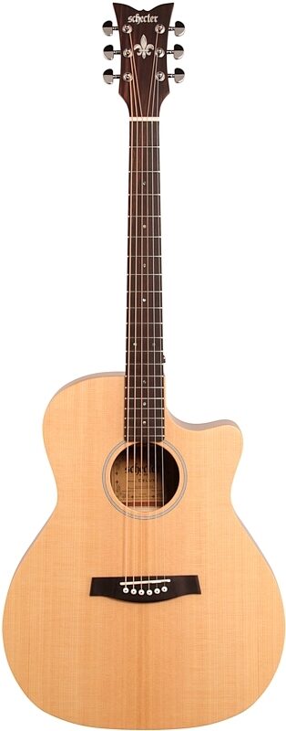open zoom image for Schecter Deluxe Acoustic Guitar, Natural Satin, Full Straight Front