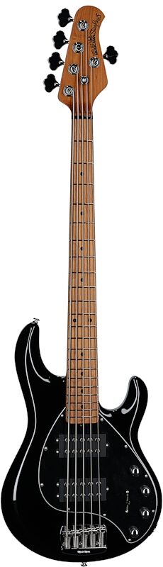 open zoom image for Ernie Ball Music Man StingRay 5 Special HH Electric Bass (with Case), Black, Maple Fretboard, Full Straight Front