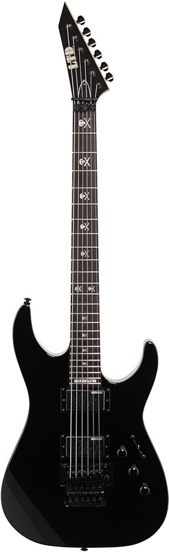 open zoom image for ESP LTD KH202 Kirk Hammett Signature Electric Guitar, Black, Full Straight Front