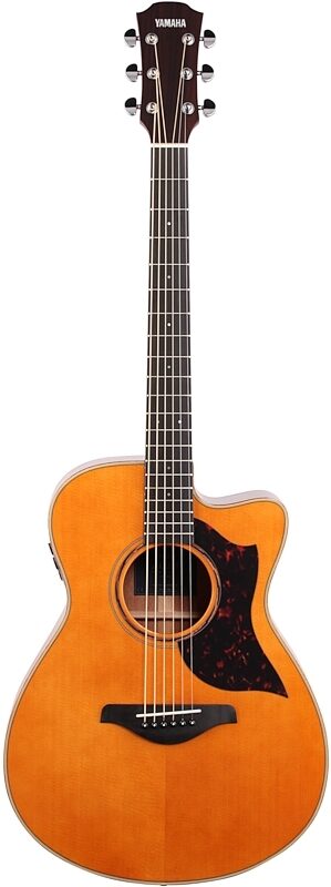 open zoom image for Yamaha AC3M ARE Acoustic-Electric Guitar (with Gig Bag), Vintage Natural, Open Box (Very Good), Full Straight Front