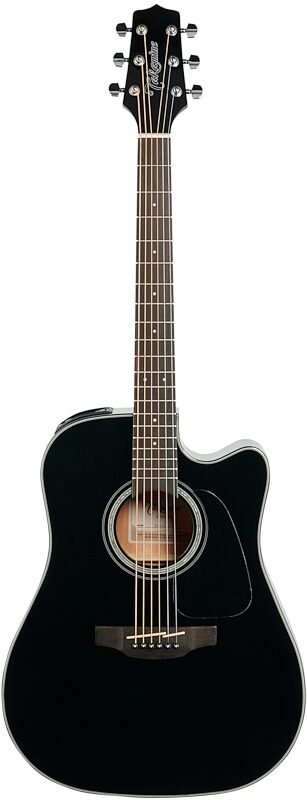open zoom image for Takamine GD30CE Dreadnought Cutaway Acoustic-Electric Guitar, Black, Full Straight Front