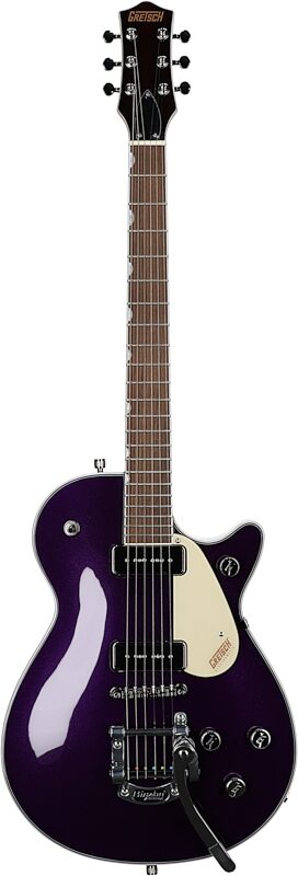 open zoom image for Gretsch G5210T-P90 Electromatic Jet Two 90 Single-Cut Electric Guitar, Amethyst, Full Straight Front