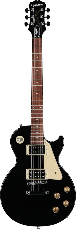 open zoom image for Epiphone Les Paul 100 Electric Guitar, Ebony, Full Straight Front