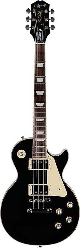 open zoom image for Epiphone Inspired by Gibson Les Paul Standard '60s Electric Guitar (with Gig Bag), Ebony, Open Box (Very Good), Full Straight Front
