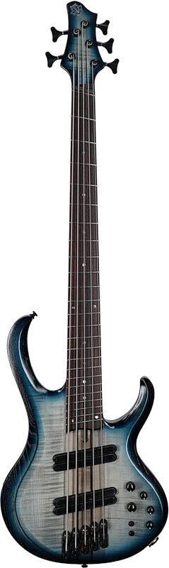 open zoom image for Ibanez BTB705 Bass Workshop Multi-scale Electric Bass, Cosmic Blue Burst, Full Straight Front