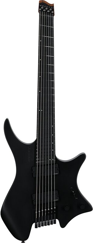 open zoom image for Strandberg Boden Metal NX 7 Electric Guitar, 7-String (with Gig Bag), Black Granite, Full Straight Front
