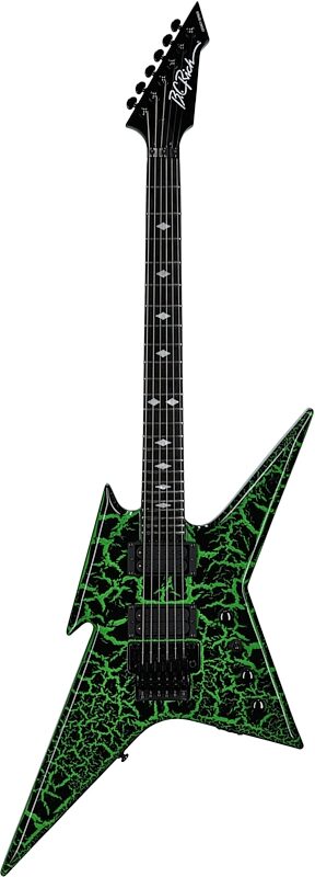 open zoom image for B.C. Rich Ironbird MK1 Legacy FR Electric Guitar, Green Crackle, Full Straight Front