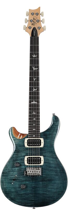 open zoom image for PRS Paul Reed Smith SE Custom 24 Electric Guitar, Left-Handed (with Gig Bag), Slate Blue, Full Straight Front