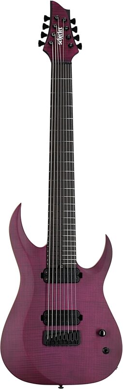 open zoom image for Schecter John Browne Tao-8 Electric Guitar, Transparent Purple, Open Box (Very Good), Full Straight Front