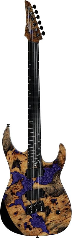 open zoom image for Legator Ninja 6 X Multi-Scale Guitar, Royal Purple, Open Box (Good), Full Straight Front