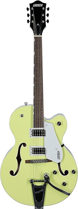 open zoom image for Gretsch G5420T Electromatic Hollowbody Electric Guitar, Two-Tone Anniversary Green, Full Straight Front