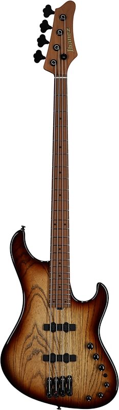 open zoom image for Ibanez MDM1300 Mode Electric Bass (with Gig Bag), Natural Stained Amber, Full Straight Front