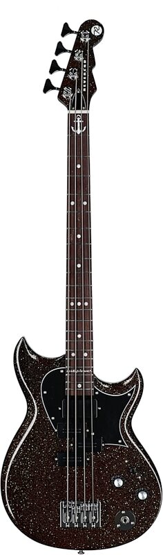 open zoom image for Reverend Mike Watt Wattplower MKII Electric Bass, Rootbeer, Full Straight Front