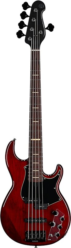 open zoom image for Yamaha BB735A Electric Bass Guitar, 5-String (with Gig Bag), Fired Red, Open Box (Very Good), Full Straight Front