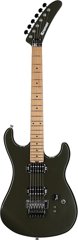 open zoom image for Kramer 84 HH FR Electric Guitar, Maple Fingerboard (with Gig Bag), Atlas Green, Full Straight Front