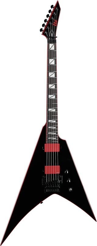open zoom image for ESP LTD Gary Holt GH-SV Electric Guitar (with Case), Black, Full Straight Front