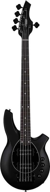 open zoom image for Sterling by Music Man Bongo 5 Electric Bass, 5-String, Stealth Black, Rosewood Fretboard, Open Box (Very Good), Full Straight Front