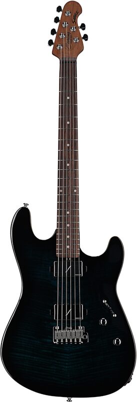 open zoom image for Sterling Sabre Electric Guitar (with Gig Bag), Deep Blue Burst, Rosewood Fretboard, Full Straight Front