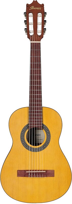 open zoom image for Ibanez GA1 1/2-Size Classical Acoustic Guitar, Open Pore Amber, Full Straight Front