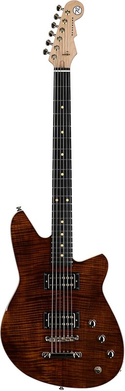 open zoom image for Reverend Descent RA 10th Anniversary Electric Guitar, Violin Brown, Full Straight Front