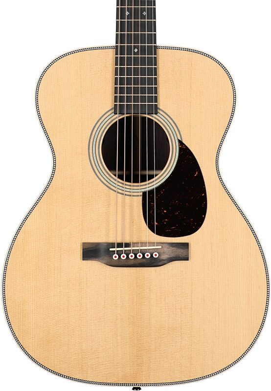 open zoom image for Martin OM-28E Modern Deluxe Orchestra Model Acoustic-Electric Guitar (with Case), New, Serial Number M2775609, Body Straight Front