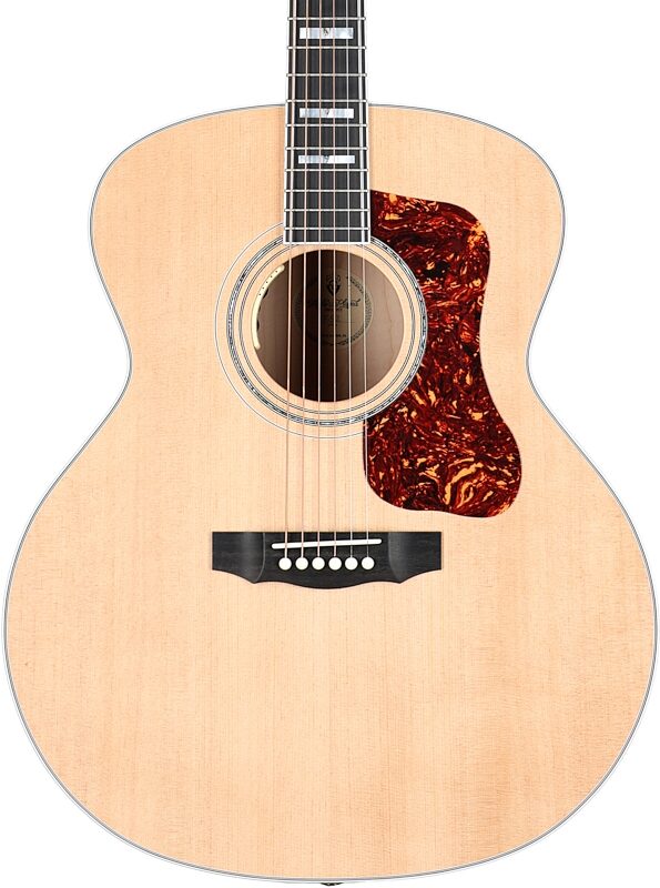 open zoom image for Guild F-55E Jumbo Maple Acoustic-Electric Guitar (with Case), Natural, Serial Number C240195, Body Straight Front