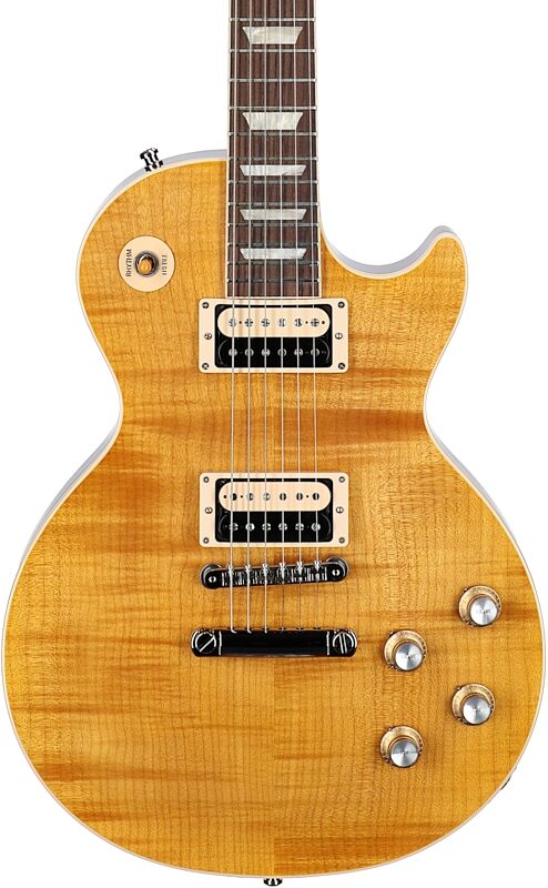 open zoom image for Gibson Slash Les Paul Standard Electric Guitar (with Case), Appetite Amber, Serial Number 211440229, Body Straight Front