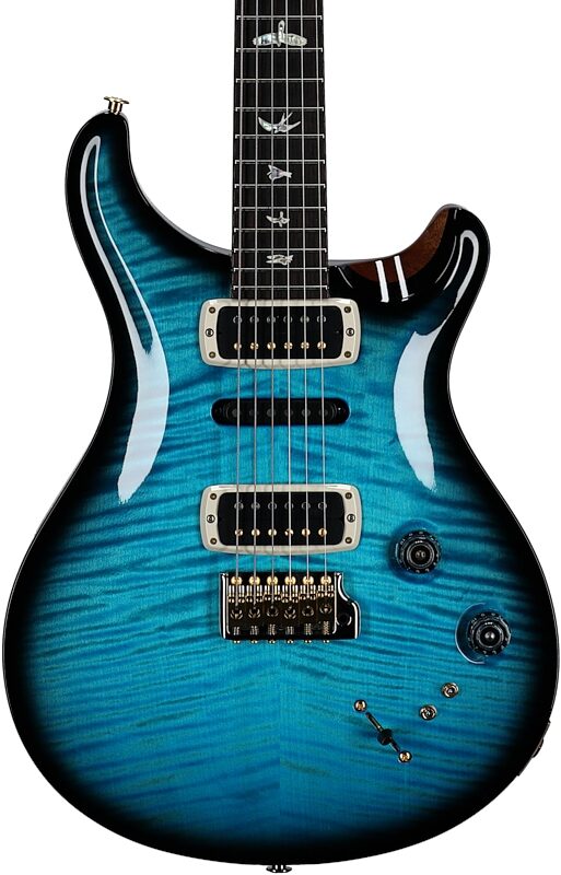 open zoom image for PRS Paul Reed Smith Modern Eagle V 10-Top Electric Guitar, (with case), Carroll Blue Smokeburst, Serial Number 0386886, Body Straight Front