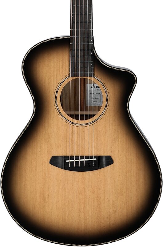 open zoom image for Breedlove Oregon Concert CE Saddleback Acoustic Guitar (with Case), New, Serial Number 29801, Body Straight Front