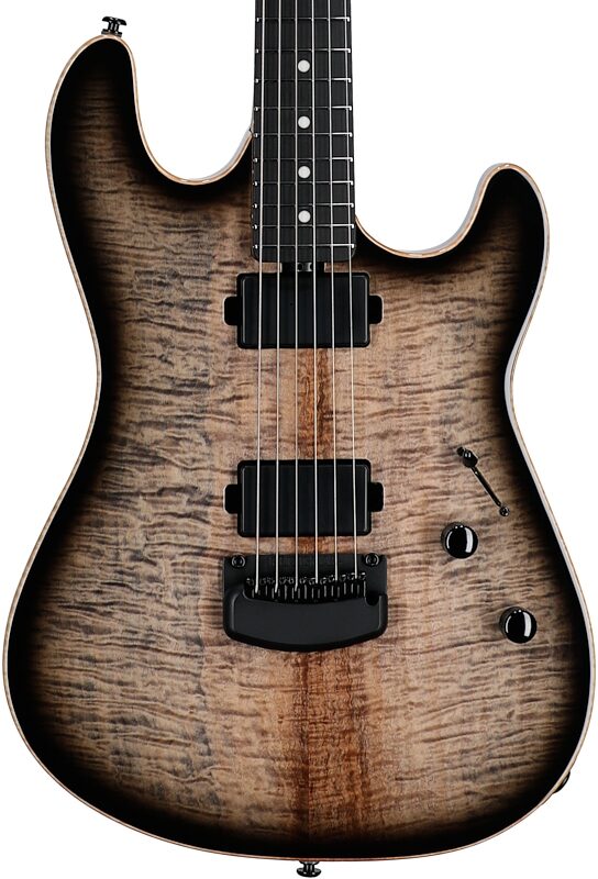 open zoom image for Ernie Ball Music Man Sabre HT Electric Guitar (with Case), Blackout, Ebony Fretboard, Serial Number H06885, Body Straight Front