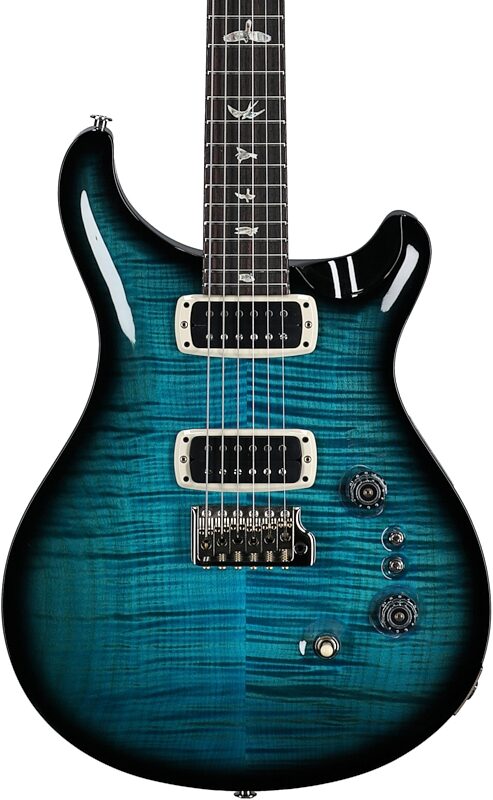 open zoom image for PRS Paul Reed Smith Custom 24-08 Pattern Regular Electric Guitar (with Case), Carroll Blue Wraparound Smokeburst, Serial Number 0393481, Body Straight Front