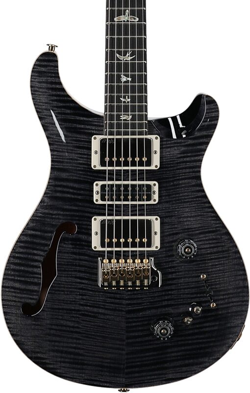 open zoom image for PRS Paul Reed Smith Special Semi-Hollow LTD 10-Top Electric Guitar (with Case), Gray Black, Serial Number 0378294, Body Straight Front