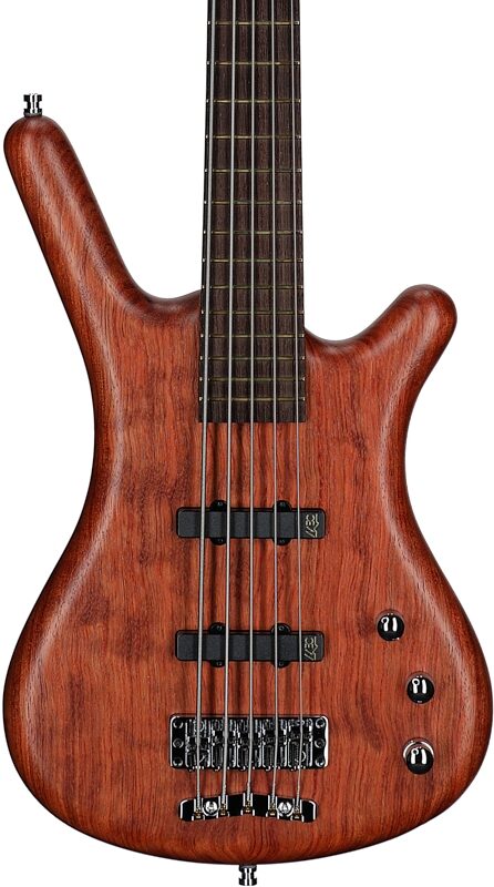 open zoom image for Warwick GPS Corvette Standard 5 Electric Bass, 5-String (with Gig Bag), Bubinga, Serial Number GPSA00962022, Body Straight Front