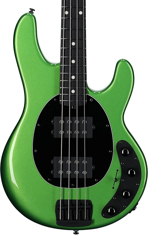 open zoom image for Ernie Ball Music Man StingRay Special HH Electric Bass (with Case), Kiwi Green, Ebony Fretboard, Serial Number K06638, Body Straight Front