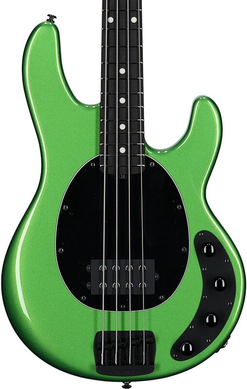 open zoom image for Ernie Ball Music Man StingRay Special Electric Bass (with Mono Case), Kiwi Green, Ebony Fretboard, Serial Number K06005, Body Straight Front